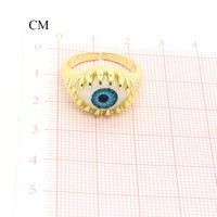 Retro Punk Personality Color Three-dimensional Eye Ring Devil's Eye Open Ring Wholesale main image 3