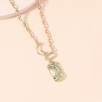 European And American Retro Niche Creative Light Luxury Carved Pendent Clavicle Chain main image 3