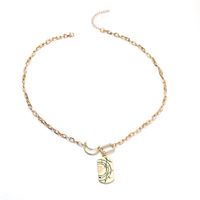 European And American Retro Niche Creative Light Luxury Carved Pendent Clavicle Chain main image 5