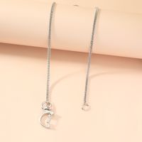 Korean Simple Fine Chain Clavicle Chain Elegant Niche Design Hollow Cat Pendant Necklace main image 3