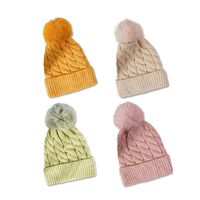 New Autumn And Winter Warm Woolen Hat Korean Fashion Fur Ball Knitted Hat main image 1