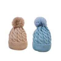 New Autumn And Winter Warm Woolen Hat Korean Fashion Fur Ball Knitted Hat main image 4