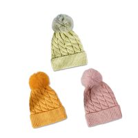 New Autumn And Winter Warm Woolen Hat Korean Fashion Fur Ball Knitted Hat main image 5