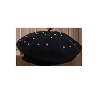Autumn And Winter New Fashion Color Diamond Beret Octagonal Hat main image 6