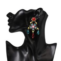 New European And American Five-pointed Star Earrings Tassel Diamond Earrings Wholesale main image 5