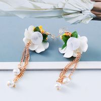 Bohemian Flower Tassel Earrings Simple Beach Style Bohemian main image 6