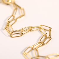 Simple Basic Chain Stainless Steel 18k Stacking With Plain Chain Paper Clip Chain main image 4