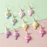 Korean Cartoon Fashion Color Balloon Children's Alloy Earrings main image 3