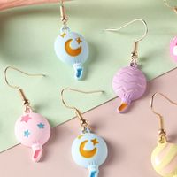 Korean Cartoon Fashion Color Balloon Children's Alloy Earrings main image 4
