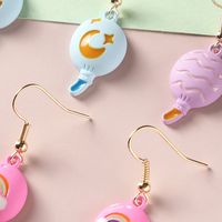 Korean Cartoon Fashion Color Balloon Children's Alloy Earrings main image 5