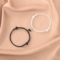 Simple Style Heart Alloy Plating No Inlaid Couple Bracelets main image 1
