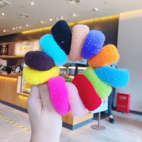 Candy Color High Elastic Hair Rope Simple Thick Intestine Hair Towel Ring Head Rope Headband main image 2