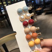 Mini Jelly Color Bean Hairpin Cute Hairpin Retro Hair Clip Head Jewelry main image 2