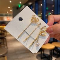 Simple Imitation Pearl Hairpin Korean Style Cute Bangs Clip Wholesale main image 1