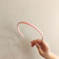 Simple Candy Color Frosted Resin Retro Headdress Non-slip Toothed Headband main image 5