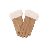 Autumn/winter New Warm Cold Split Finger Gloves Female Korean Gloves sku image 2