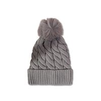 New Autumn And Winter Warm Woolen Hat Korean Fashion Fur Ball Knitted Hat sku image 8