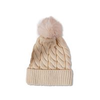 New Autumn And Winter Warm Woolen Hat Korean Fashion Fur Ball Knitted Hat sku image 9