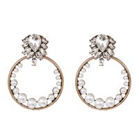 European And American Exaggerated Alloy Geometric Circle Earrings Female Wholesale sku image 1