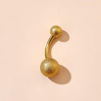 Personality Jewelry Round Bead Single Belly Button Nail Alloy Geometric Piercing Jewelry sku image 1