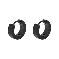 Fashion Earrings Set Stainless Steel Hip Hop Male Earrings Gun Black Earring Wholesale sku image 2