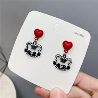 Chinese New Year Festivel Red Little Tiger Earrings Wholesale sku image 2