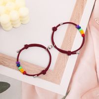 European And American New Style Magnet Buckle Couple Bracelets A Pair Set Jewelry Wholesale sku image 5
