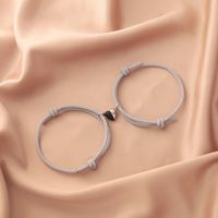 Simple Style Heart Alloy Plating No Inlaid Couple Bracelets sku image 5