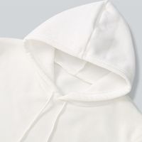 Hooded Letter Print Long-sleeved Fleece Sweatshirt main image 8