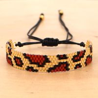 European And American Style Woven Leopard Geometric Beaded Bracelet main image 4