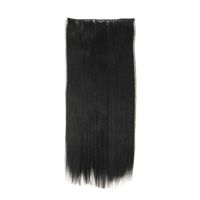Women's Wig Five Clips Long Straight Hair Wig Hair Extension Piece sku image 1