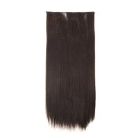 Women's Wig Five Clips Long Straight Hair Wig Hair Extension Piece sku image 2