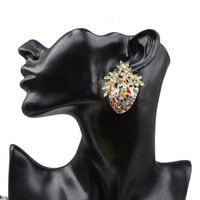 European And American Retro Personality Strawberry Diamond Earrings main image 3