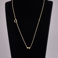New 18k Gold Small Waist Necklace Female Pendant Titanium Steel Necklace Wholesale main image 3