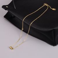 New 18k Gold Small Waist Necklace Female Pendant Titanium Steel Necklace Wholesale main image 5