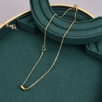 New 18k Gold Small Waist Necklace Female Pendant Titanium Steel Necklace Wholesale main image 6