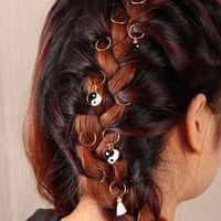 Conjunto De Botones De Pelo Trenzado Sucio Accesorios Para El Cabello De Trenza De Viaje De Ocio main image 1