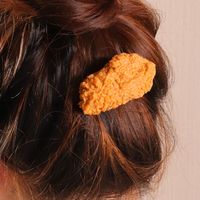 Roasted Chicken Legs Chicken Wings Hair Clips Funny Fried Chicken Wings Hair Accessories main image 1