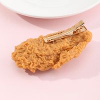 Roasted Chicken Legs Chicken Wings Hair Clips Funny Fried Chicken Wings Hair Accessories main image 4