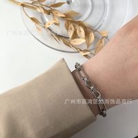 European And American Handmade Chain Titanium Steel Bracelet main image 5