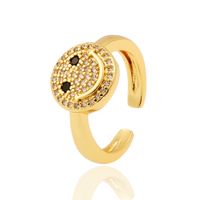 Simple Fashion Jewelry Smiling Face Niche Design Open Ring main image 6