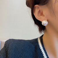 Korean Style Fashion Round Earrings Simple Drop Oil Earrings main image 5