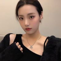 Korean Trendy Cute Cloud Pendant Necklace Fashion Hip Hop Sweater Chain main image 4