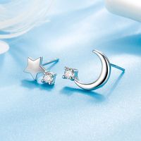 Korean Diamond Star Moon Earrings Fashion Zircon Earrings main image 5
