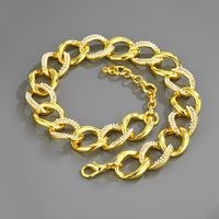 Simple Personality Diamond Oval Bamboo Joint Bracelet Light Luxury Fashion Necklace main image 4
