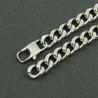 Geometric Titanium Steel No Inlaid Men's Bracelets main image 4