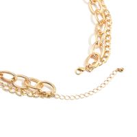 European And American Retro Exaggerated Hip-hop Double Large Gold Chain Thick Necklace main image 4