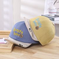 Candy Color Embroidery Soft Brim Hat Spring And Autumn Outdoor Sunshade Baby Hat main image 3