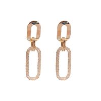 1 Pair Lady Geometric Alloy Inlay Artificial Gemstones Women's Drop Earrings main image 3