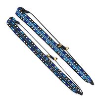 New Blue Beaded Demon Eye Tassel Personality Stacking Bracelet sku image 1